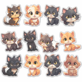 Die Cut Cat Stickers