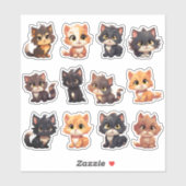 Die Cut Cat Stickers (Vel)