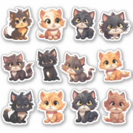 Die Cut Cat Stickers