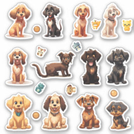 Die Cut Dog Stickers
