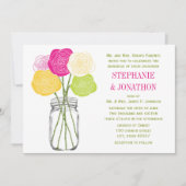 Die Cut Ranunculus Roos Limoen Pink Yellow Mason J Kaart (Voorkant)