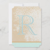 Die Cut Rustic Love Bird Wedcage Wedding Kaart (Achterkant)