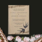 Die cut  Tortelduifjes marineverbinding Kaart