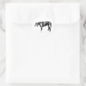 Die-Cut Yawn—Bully Mix Silhouette Ronde Sticker (Tas)