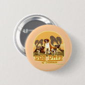 Die dagen van de zomer ronde button 5,7 cm (Voorkant /achterkant)