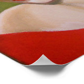 Die dame in rood/Poster Poster (Hoek)