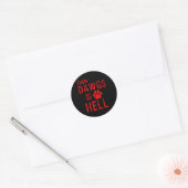 Die Dawgs is de hel Ronde Sticker (Envelop)
