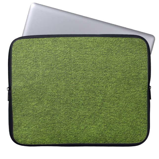 Die denim look laptop sleeve (Voorkant)