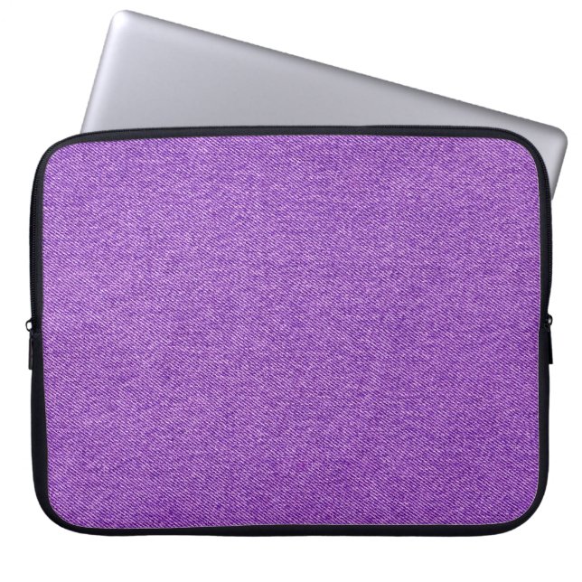 Die denim look laptop sleeve (Voorkant)