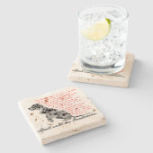 Die Deutsche Dogge - der Apoll unter den Hunderass Stenen Onderzetter (Zijkant)