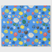 Die Dice Die Board Game Casino Gambling Patroon Cadeaupapier (Vlak)