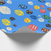 Die Dice Die Board Game Casino Gambling Patroon Cadeaupapier (Hoek)