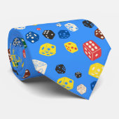 Die Dice Die Board Game Casino Gambling Patroon Stropdas (Opgerold)