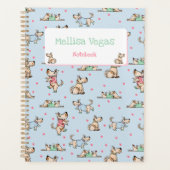 Die Dog Life Blue Planner met naam (Voorkant)