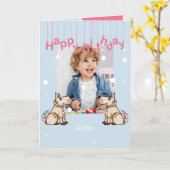 Die Dog Life Foto's van Birthday Kaart (Gele Bloem)