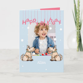 Die Dog Life Foto's van Birthday Kaart