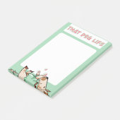 Die Dog Life Green Dog Post-it® Notes (Schuin)