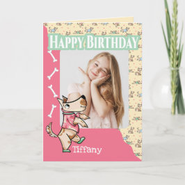 Die Dog Life Happy Birthday-foto Kaart