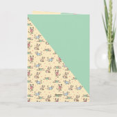 Die Dog Life Yellow Green Birthday Foto Kaart (Achterkant)