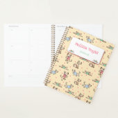 Die Dog Life Yellow Planner met naam (Display)