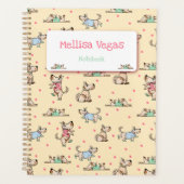 Die Dog Life Yellow Planner met naam (Voorkant)