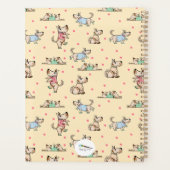 Die Dog Life Yellow Planner met naam (Achterkant)