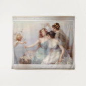 Die drei Grazien van Edouard Bisson Wandkleed (Voorkant (horizontaal))