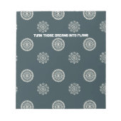 Die dromen omzetten in plannen notitieblok (Voorkant)