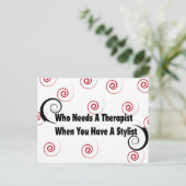 (die een therapeut nodig heeft wanneer u een styli briefkaart (Staand voorkant)