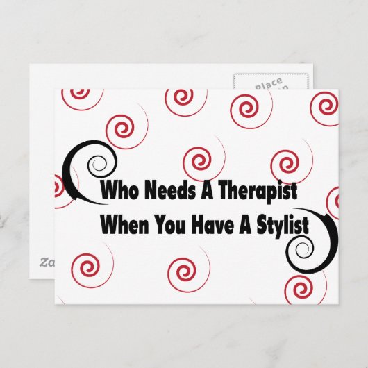 (die een therapeut nodig heeft wanneer u een styli briefkaart (Voorkant / Achterkant)