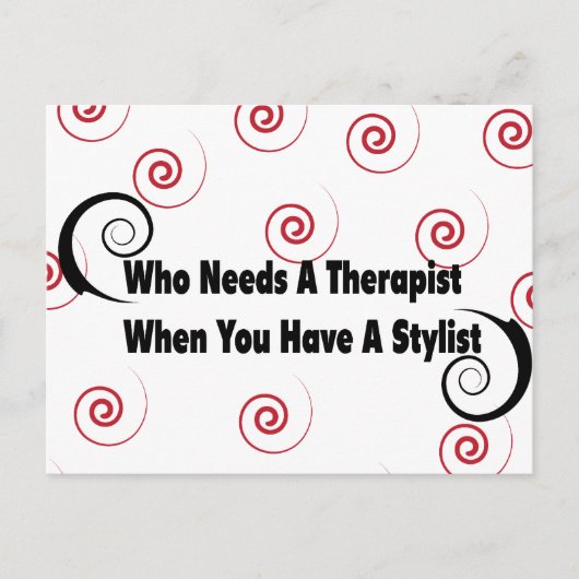 (die een therapeut nodig heeft wanneer u een styli briefkaart (Voorkant)