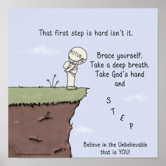 Die eerste stap poster (Voorkant)