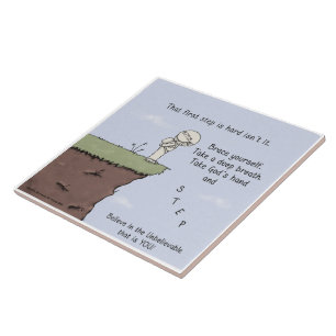 Die eerste stap tegeltje