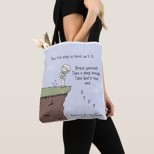 Die eerste stap tote bag (Dichtbij)