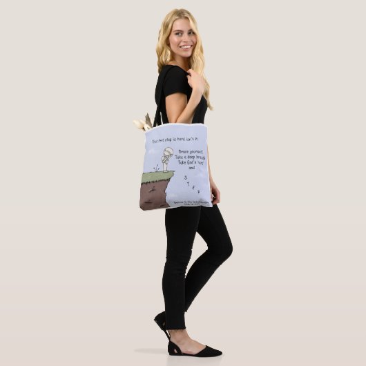 Die eerste stap tote bag (Op model)