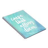 Die Effing Diem | Aqua Notitieboek (Rechterzijde)