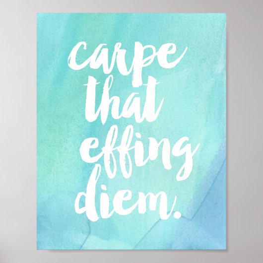 Die Effing Diem | Art Print (Voorkant)