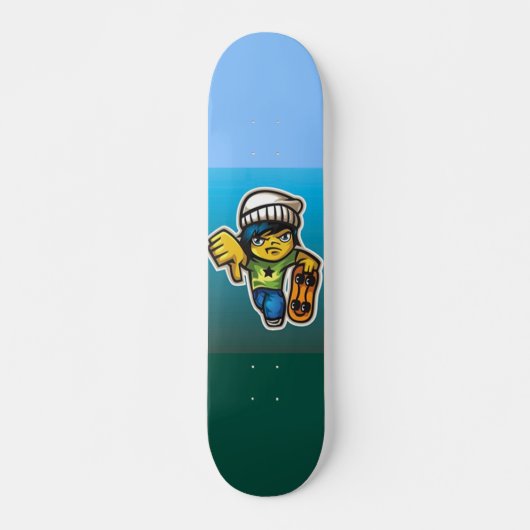 Die eikels. Skateboard (Voorkant)