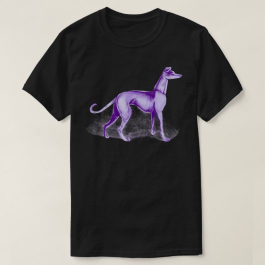 Die ene Paarse hond heeft geen woorden T-shirt (Design voorkant)
