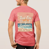 Die Éne Perfecte Zomer Tri-Blend Shirt (Achterkant)