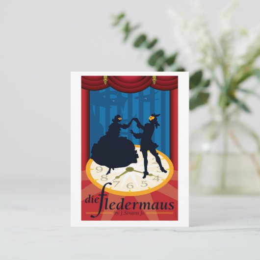 Die Fledermaus, Opera Briefkaart (Staand voorkant)