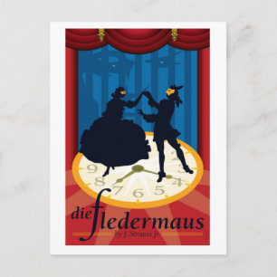 Die Fledermaus, Opera Briefkaart