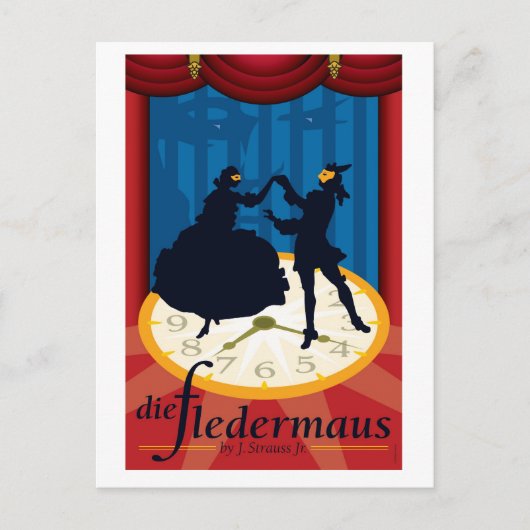 Die Fledermaus, Opera Briefkaart (Voorkant)