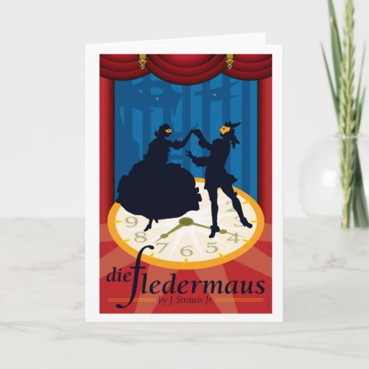 Die Fledermaus, Opera Kaart (Voorkant)