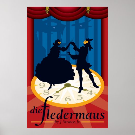 Die Fledermaus, Opera Poster (Voorkant)