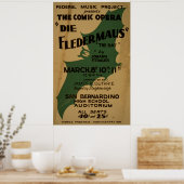 Die Fledermaus Strauss  1938 WPA-Poster Poster (Keuken)