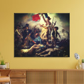 Die Freiheit führt das Volk – Eugène Delacroix Canvas Afdruk (Insitu (Woonkamer))