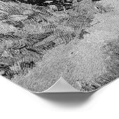 Die Gartenlaube 1895, Stolen Kiss in Black & White Poster (Hoek)