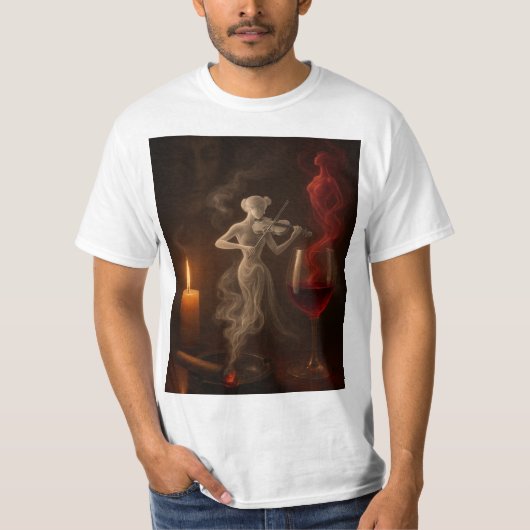 Die Geigerin und der Geist des Weines T-shirt (Voorkant)