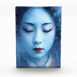 Die Geisha im Eis - Expressiv Fotoblokken